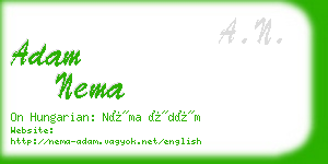 adam nema business card